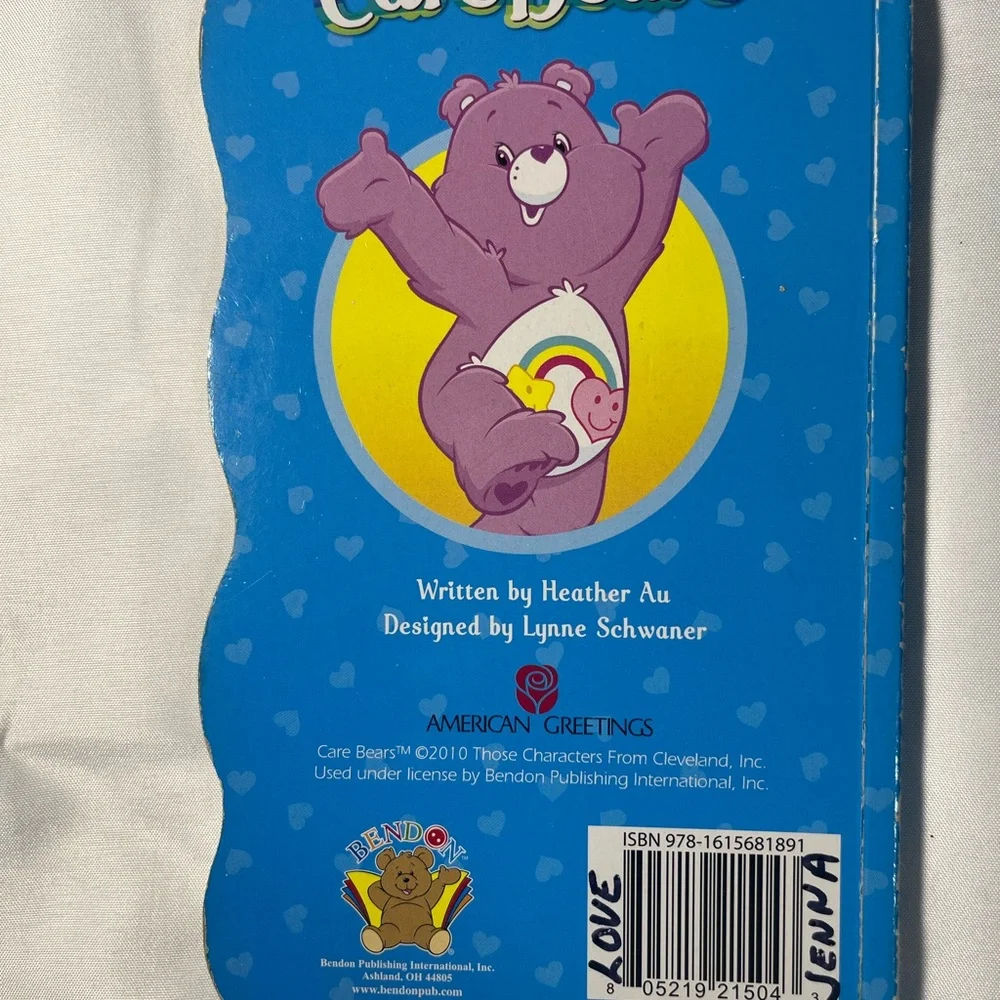 Meet The Care Bears 2010 Board‎ Book Bendon Rare Kids Book Preowned